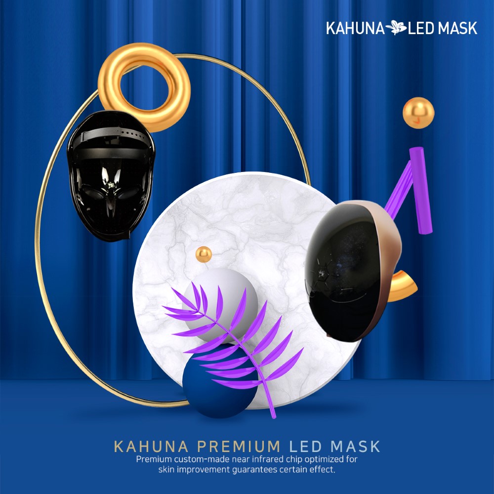 Premium Kahuna Mask Black/Rosegold