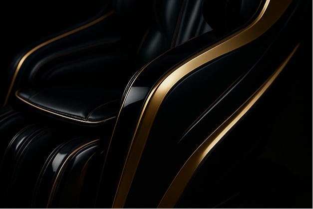 Luxury Black and Gold Massage Chair